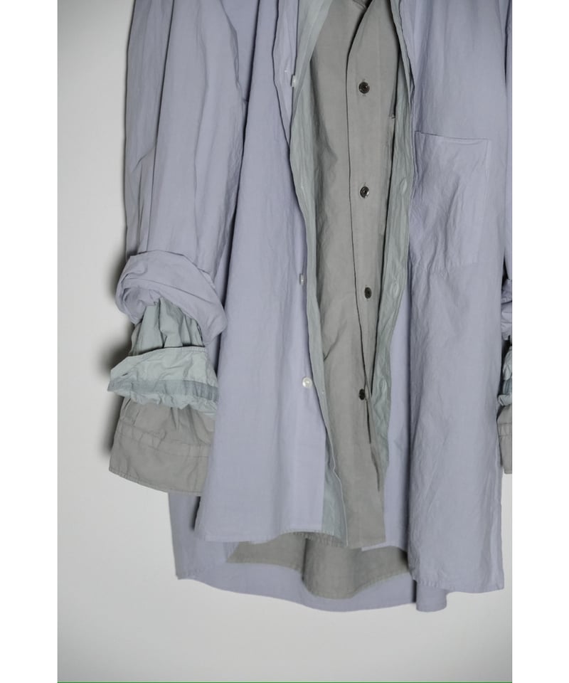 ANCELLM DYED SHRINK OVER SHIRT | MusterWerk Sud. ANCELLM DYED SHRINK OVER SHIRT | MusterWerk Sud.