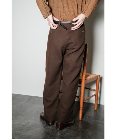 Gorsch the merry coachman Round York Wide Ridge Wool Trousers