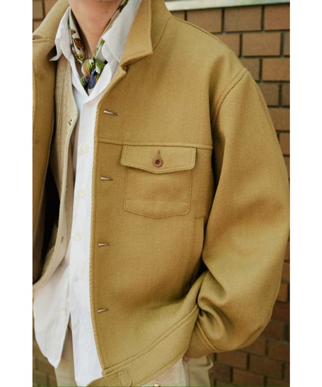 Gorsch "Limited" Vintage Serge Wool Cropped Jacket