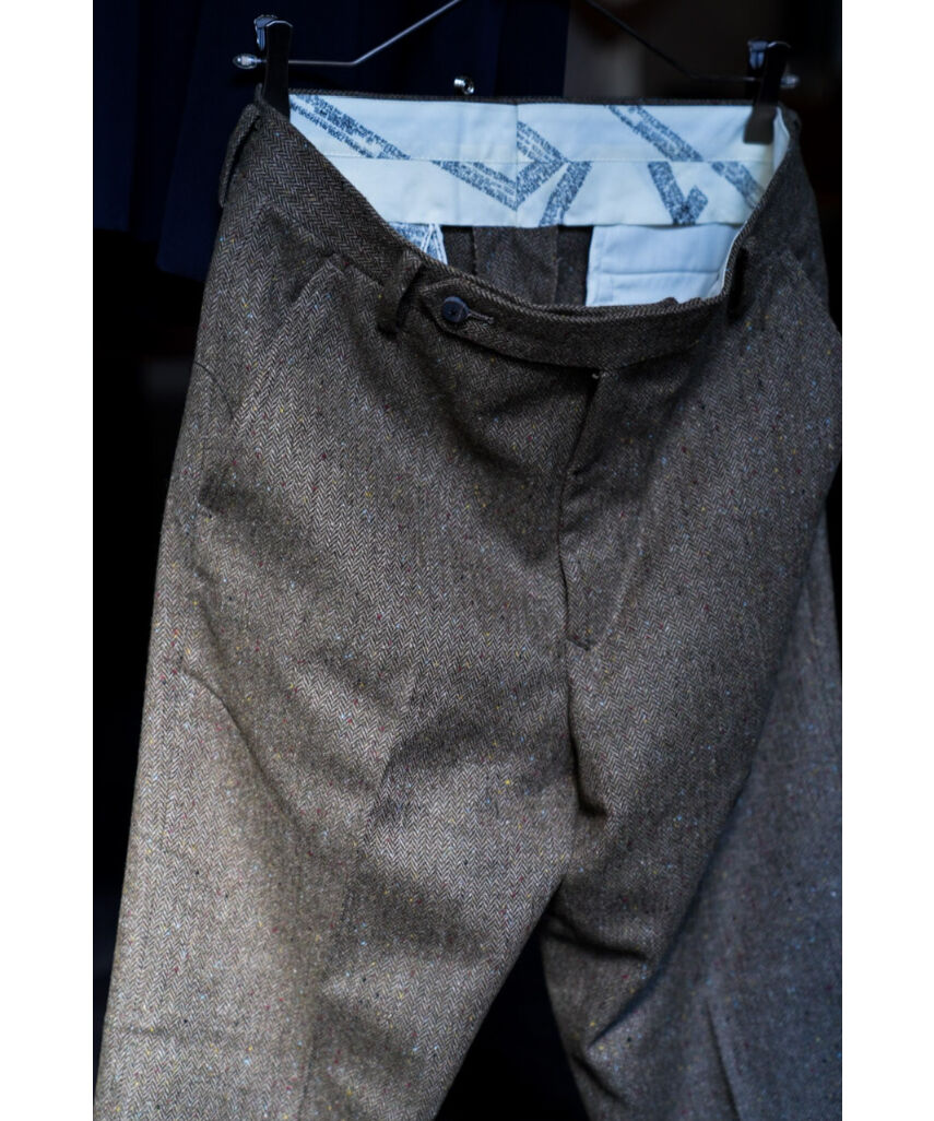 m's braque NEW FLAIRPANTS MIXTWEED KHAKI