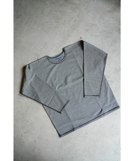 Olde Homesteader YOUTH MOIRE STRIPE JERSEY CREW NECK LONG SLEEVE