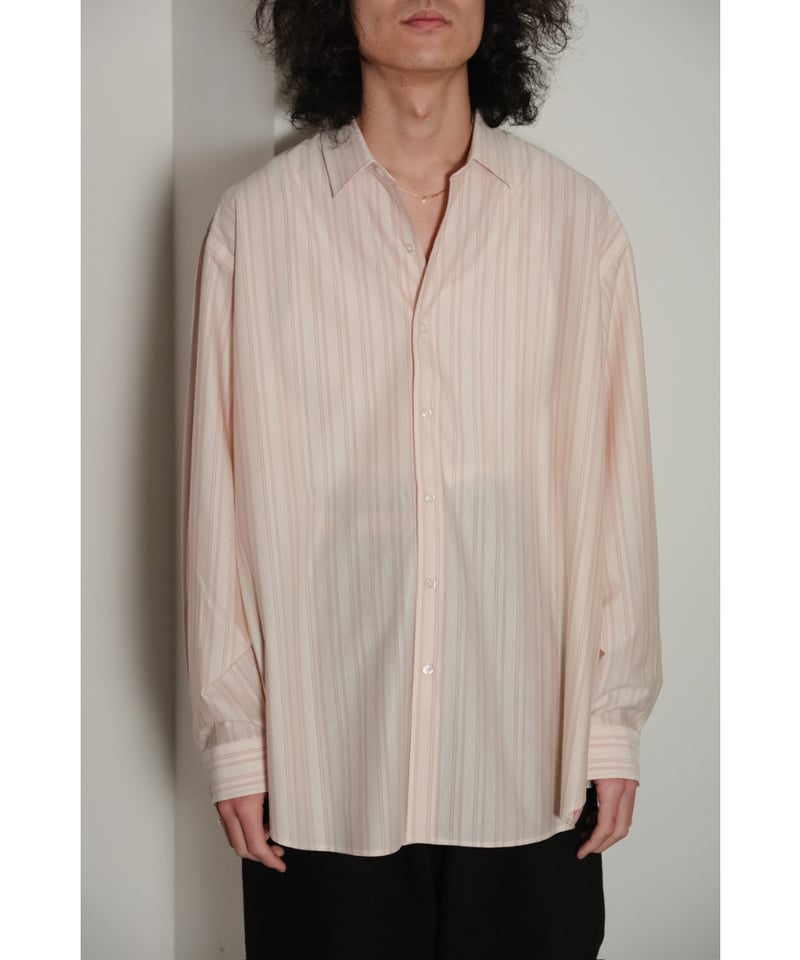 トップス KANEMASA PHIL. 46G Atmosphere S/S SHIRT KANEMASA PHIL.】46G ATOMOSPHERE SS SHIRT - LIGHT YELLOW
