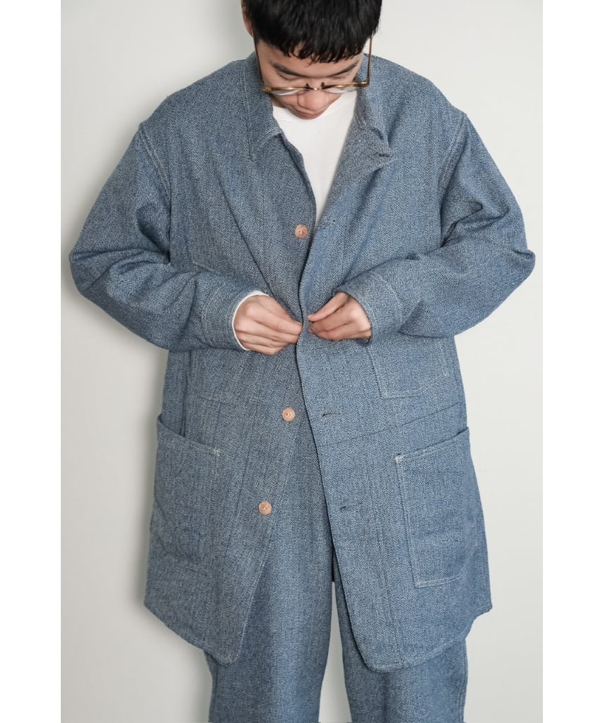 thevirgins「tweed feather cuff jacket」 お 手頃 価格ファッション - the virgins tweed feather cuff jacket