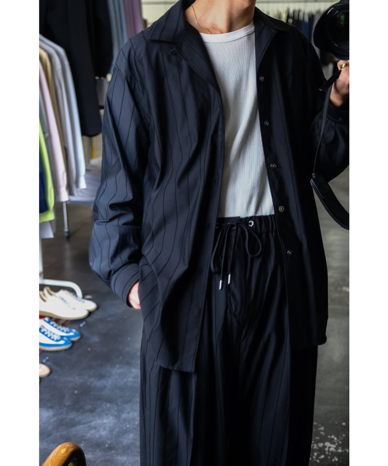 KANEMASA 22ss \"Typewriter Knit\" セットアップ KANEMASA PHIL. 「High Gauge Milled Wool One Tuck Slacks