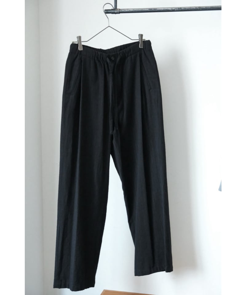 ULTERIOR WASHED WOOL SILK STRIPE DRAWSTRING PAN