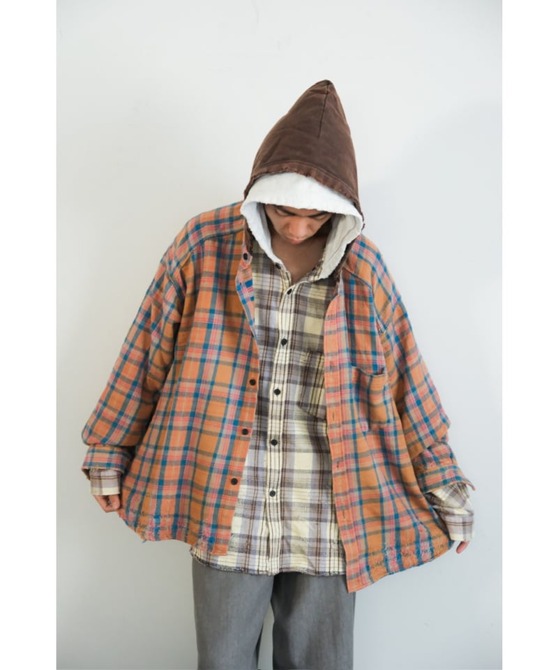 ANCELLM NEL CHECK HOODIE SHIRT | MusterWerk Sud.