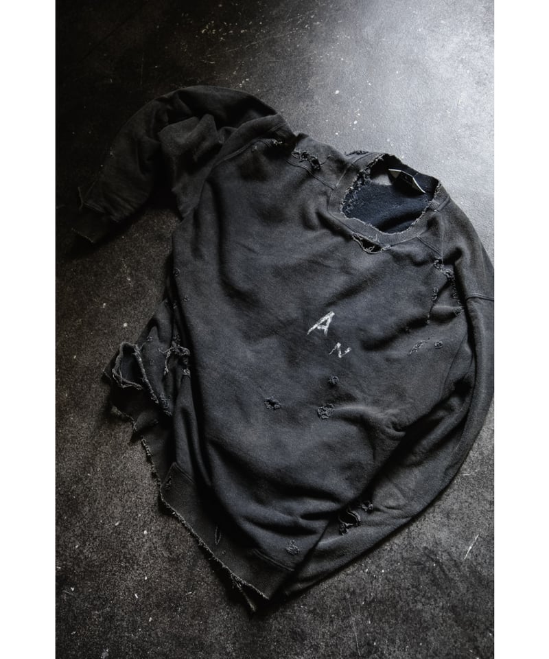 ANCELLM CRASH UNEVEN OVER SWEAT SHIRT | MusterW ANCELLM CRASH UNEVEN OVER SWEAT SHIRT | MusterW