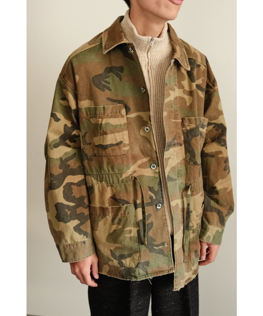 ancellm 24aw camo shirt jacket 1 アンセルム ANCELLM CAMO SHIRT JACKET | MusterWerk Sud.
