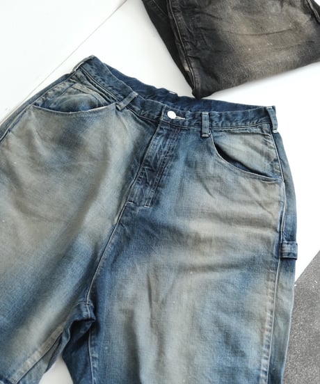ANCELLM DENIM PAINTER SHORTS