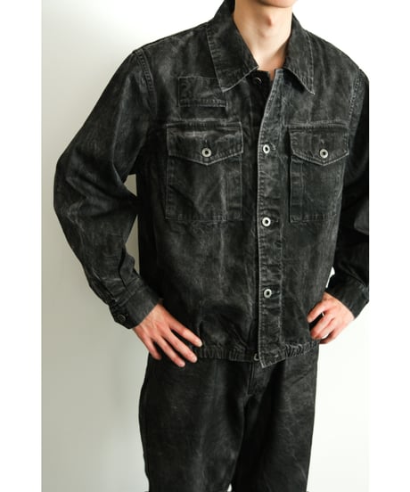 ENCOMING DENIM TWO POCKETS SHIRT BLOUSON