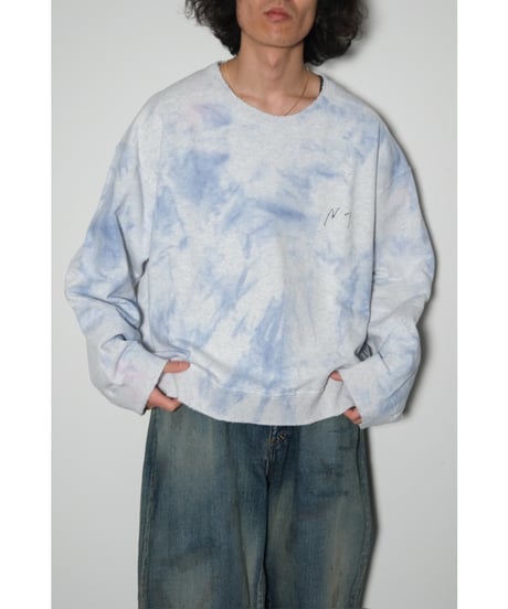 ANCELLM MARBLING SWEAT SHIRT