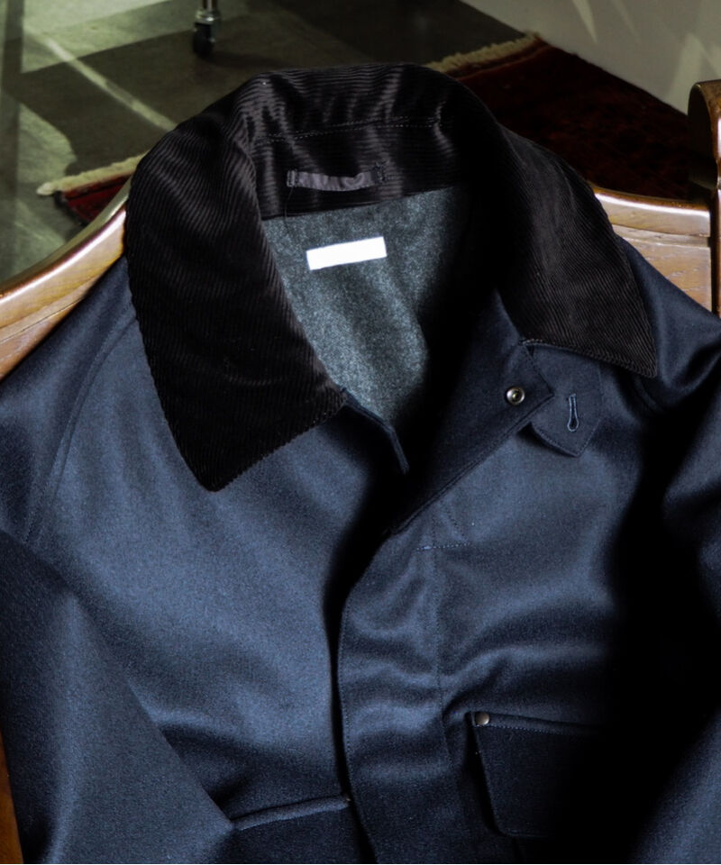 ULTERIOR SUPER FINE WOOL LIGHT MELTON SHORT BLO