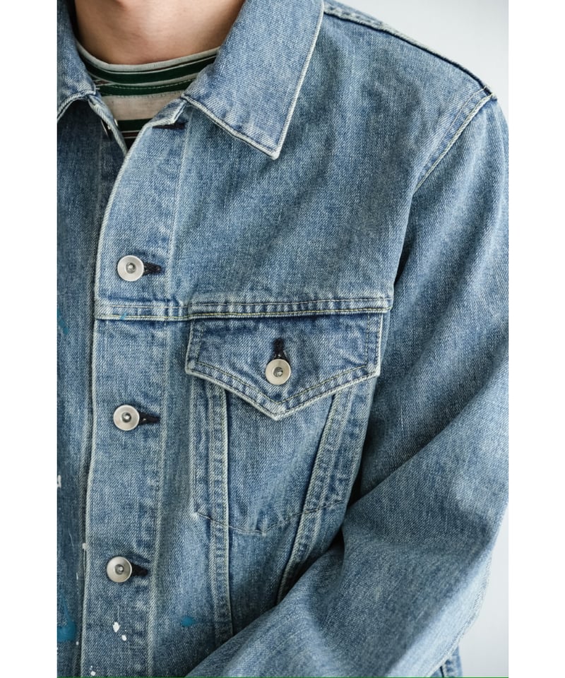 ensou. Erased Jean Jacket-Splash | MusterWerk Sud.