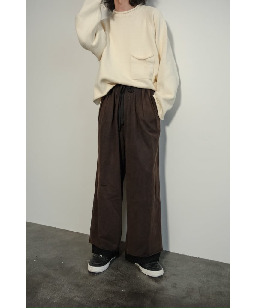 ANCELLM　FADED DRAPE WIDE EASY CUT SLACKS FADED DRAPE WIDE EASY CUT SLACKS – ANCELLM
