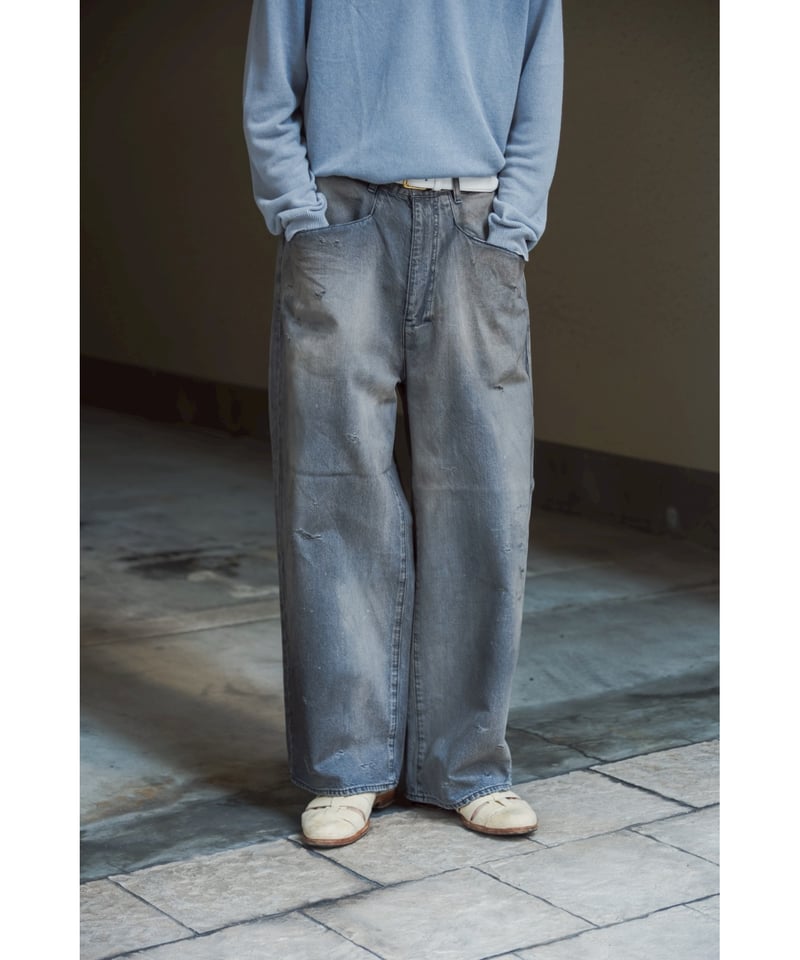 ANCELLM DENIM WIDE SLACKS | MusterWerk Sud.