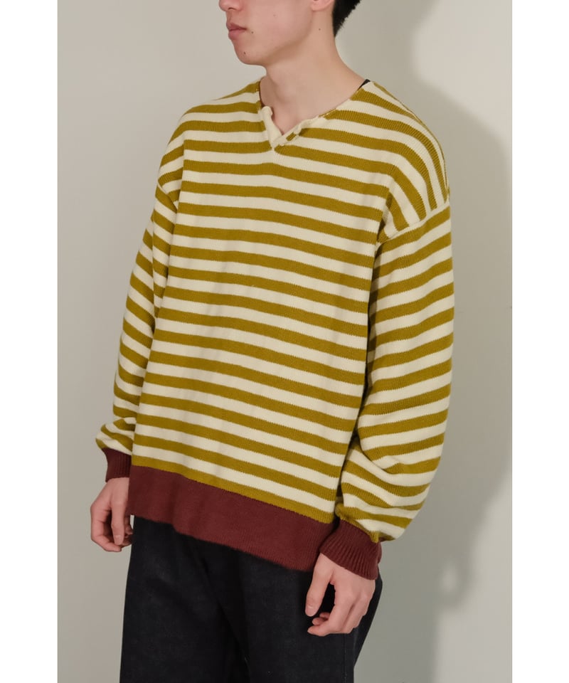 obafer cotton skipper border pullover | MusterW