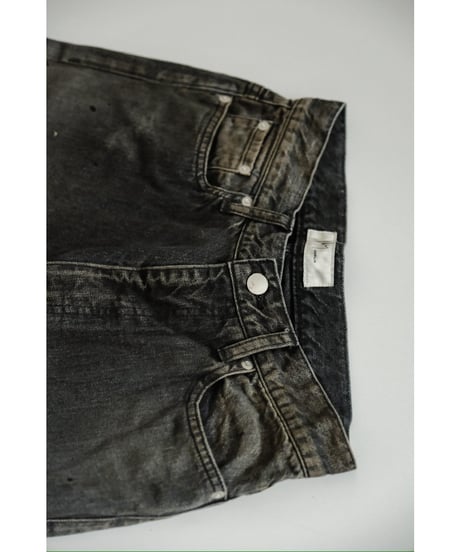 ANCELLM #07 SLIM STRAIGHT 5P DENIM PANTS