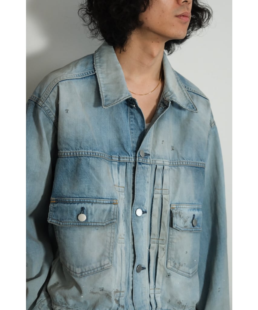 ANCELLM AGING DENIM JACKET | MusterWerk Sud. ANCELLM AGING DENIM JACKET | MusterWerk Sud.