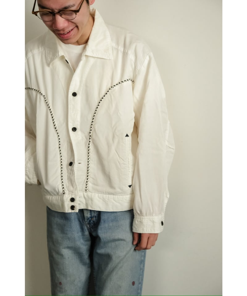 ANCELLM アンセルム WESTERN JACKET ホワイト 白 2 WESTERN JACKET(WHITE) – ANCELLM