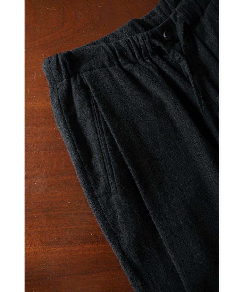 ULTERIOR WASHED WOOL SILK STRIPE DRAWSTRING PAN