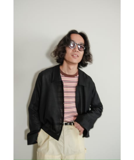 KANEMASA PHIL. 36G Multi Border L/S Tee
