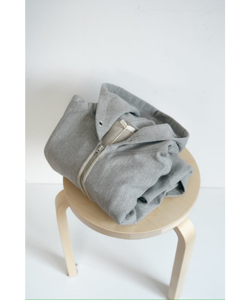 ULTERIOR FADED SILKY TERRY RW ZIP UP PARKA | Mu