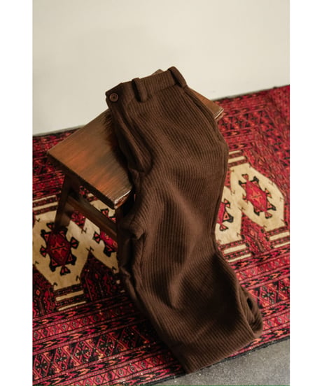 Gorsch the merry coachman Round York Wide Ridge Wool Trousers