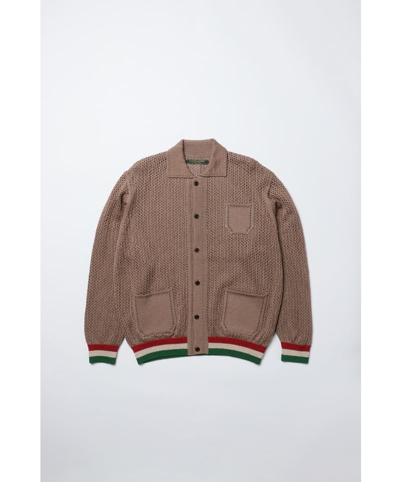 The DUFFER N NEPHEWS 切り替えニットカーディガン　未使用 The DUFFER N NEPHEWS MESH YARDIE CARDIE | Muste