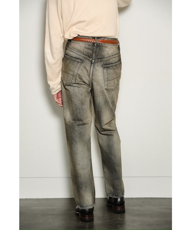 ☆美品☆ANCELLM USEDSTRAIGHT 5P DENIM PANTS ANCELLM USED STRAIGHT 5P DENIM PANTS | MusterWe