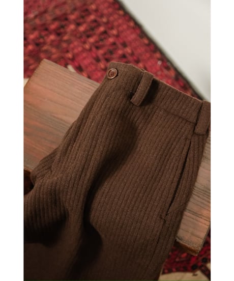 Gorsch the merry coachman Round York Wide Ridge Wool Trousers