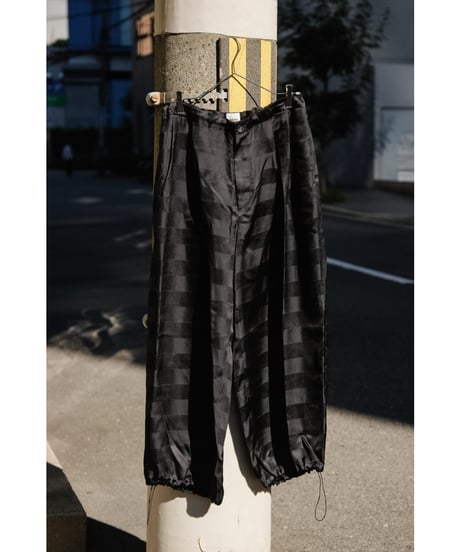 BISOWN SILK BORDER SUPER WIDE PANTS