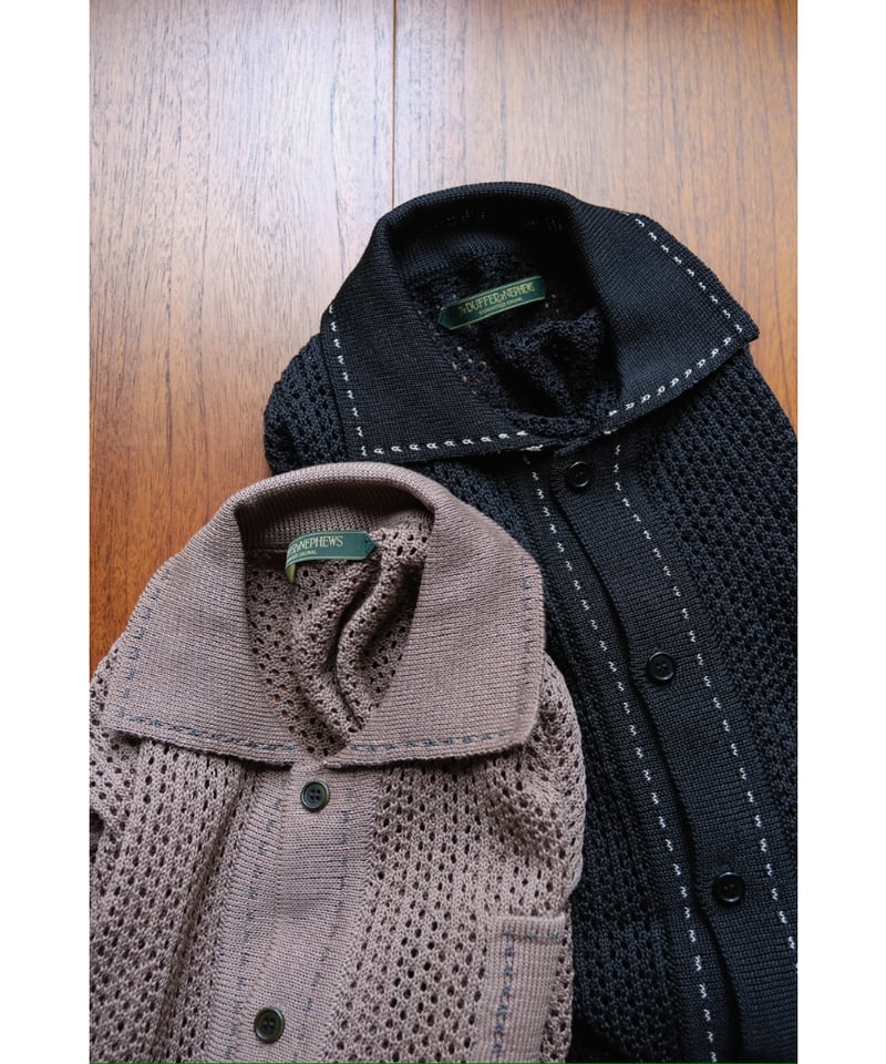 The DUFFER N NEPHEWS MESH YARDIE CARDIE | Muste