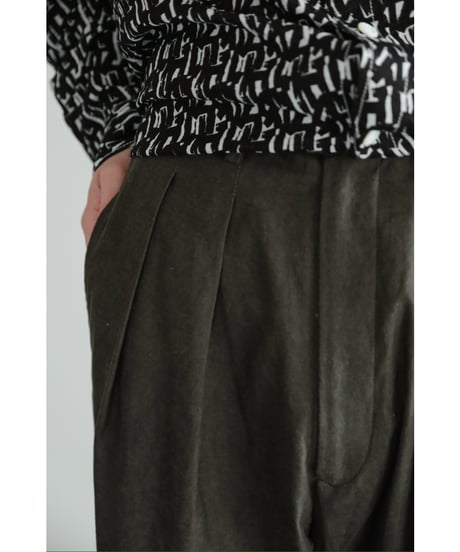 m's braque TUCKED BAGGY PANTS