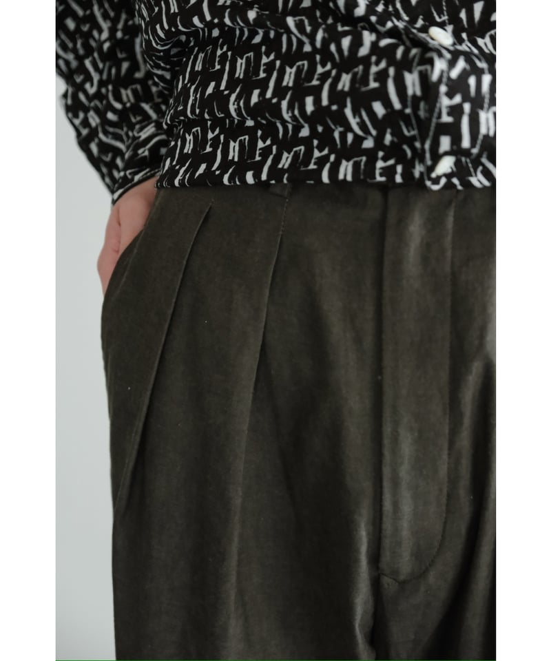 m's braque TUCKED BAGGY PANTS | MusterWerk Sud.