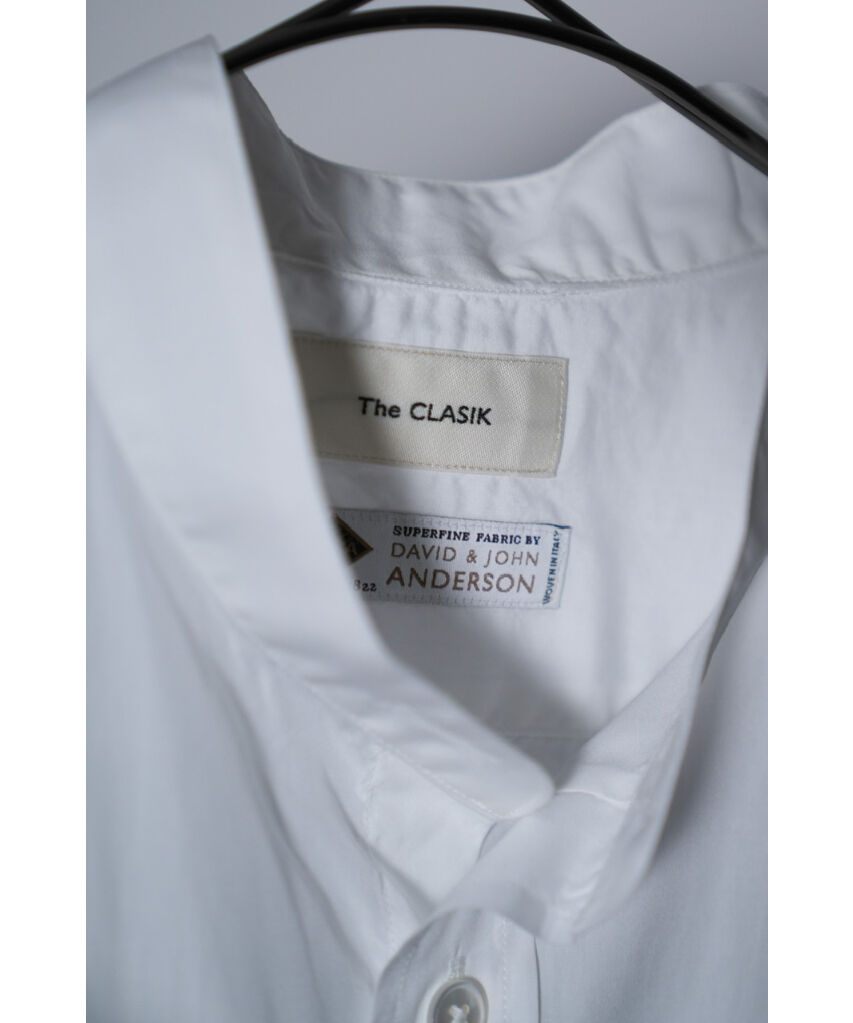 美品 The CLASIK×DAVID&JOHN ANDERSON 白シャツ TheCLASIK for UNLIMITED ” DAVID & JOHN ANDERSON SHIRT