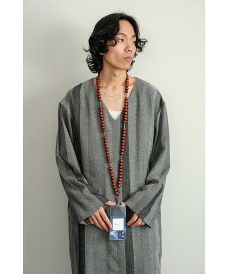 m's braque "Exclusive" VINTAGE WOOD NECK STRAP / NECKLACE
