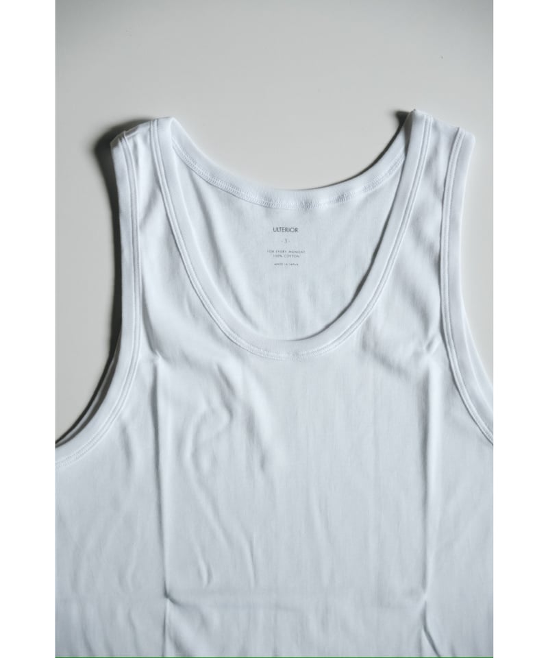 ULTERIOR TUBULAR TANK TOP WHITE サイズ3 2枚 ULTERIOR TUBULAR TANK TOP | MusterWerk Sud.