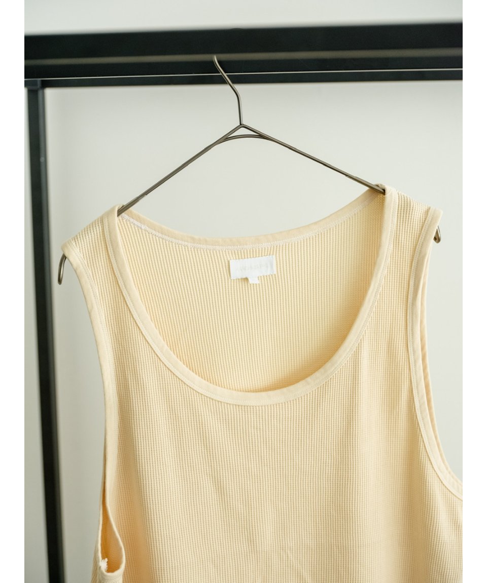 【KANEMASA PHIL. 】Waffle Tank Top（ECRU） KANEMASA PHIL. 】Waffle Tank Top（ECRU） - メルカリ