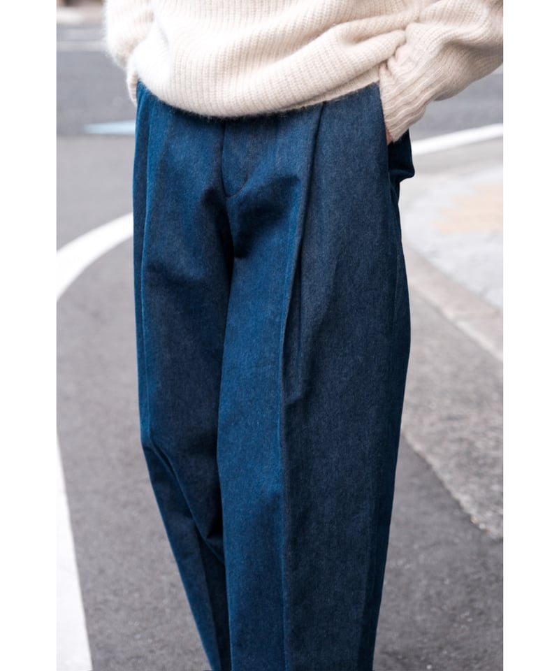 The CLASIK KUURA DENIM BACK BELT TROUSER | Must The CLASIK KUURA DENIM BACK BELT TROUSER | Must