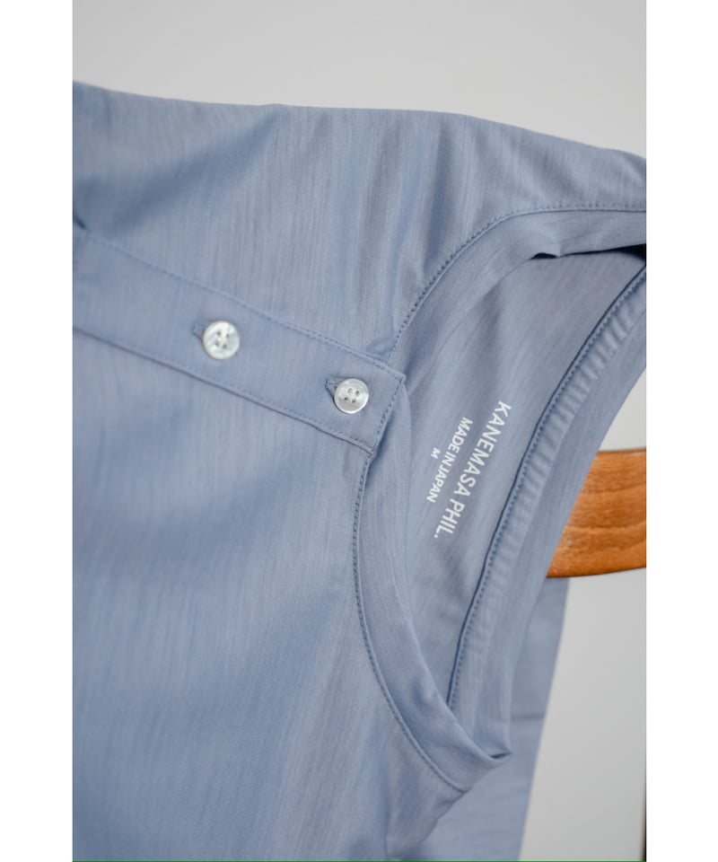 KANEMASA PHIL. 36G Wool Henley Silky LS Tee | M