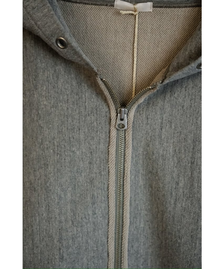 ULTERIOR FADED SILKY TERRY RW ZIP UP PARKA | Mu