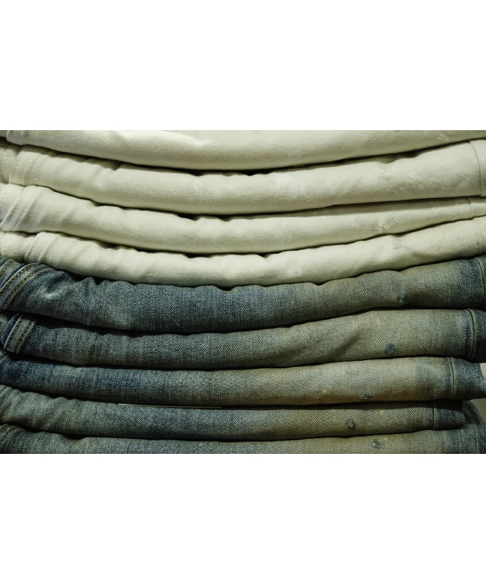 ANCELLM DAMAGE WIDE 5P DENIM PANTS | MusterWerk ANCELLM DAMAGE WIDE 5P DENIM PANTS | MusterWerk