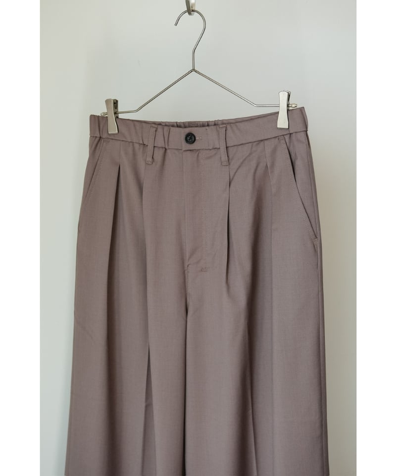 ANCELLM W/L WIDE EASY TUCK SLACKS サイズ1 ANCELLM W/L WIDE EASY TUCK SLACKS 2色展開 - Maiden Voyage