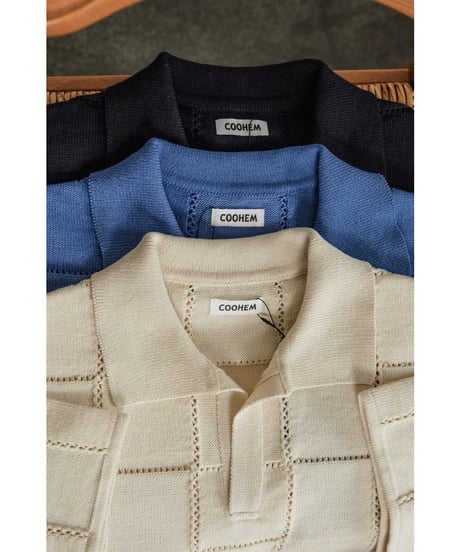 COOHEM LINKS CHECK KNIT P/O