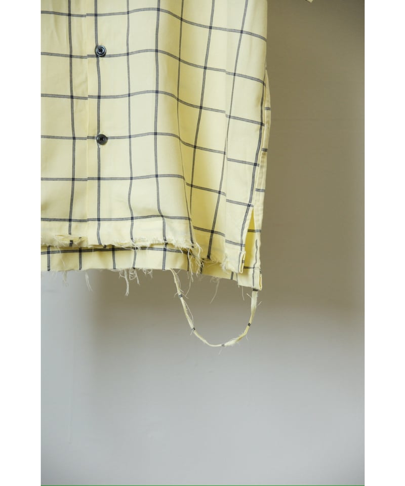 ANCELLM RAYON CHECK OPEN COLLAR SS SHIRT | Must