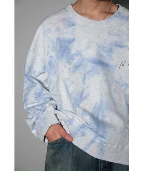 ANCELLM MARBLING SWEAT SHIRT