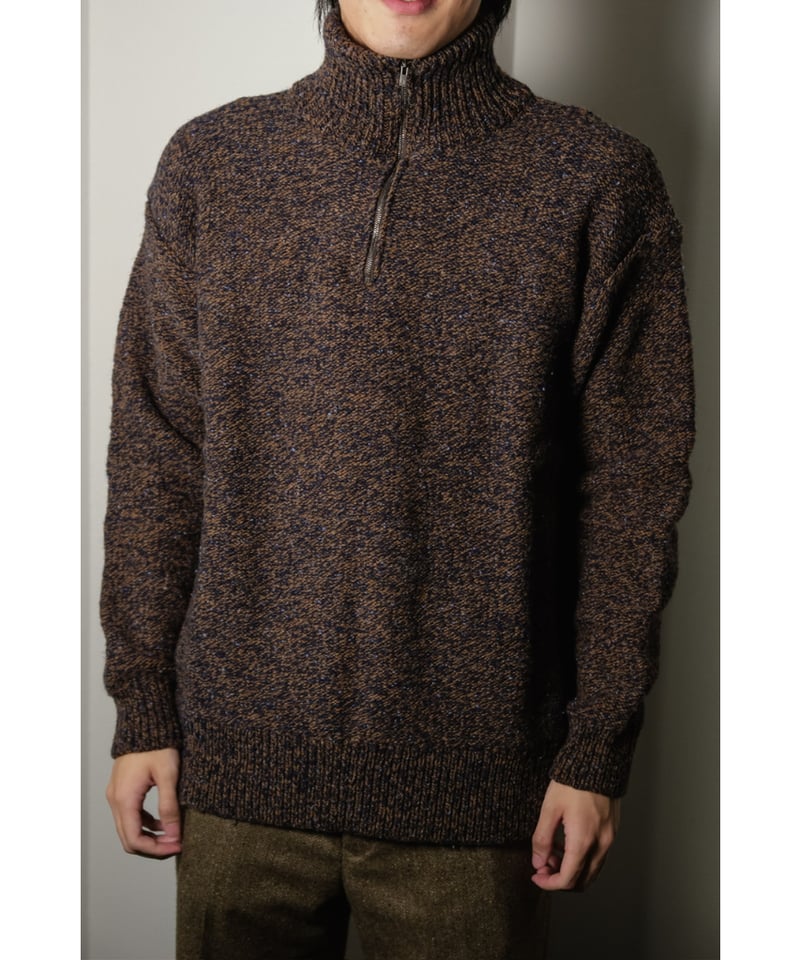 Caledoor British Wool Half Zip Knit Made by mac