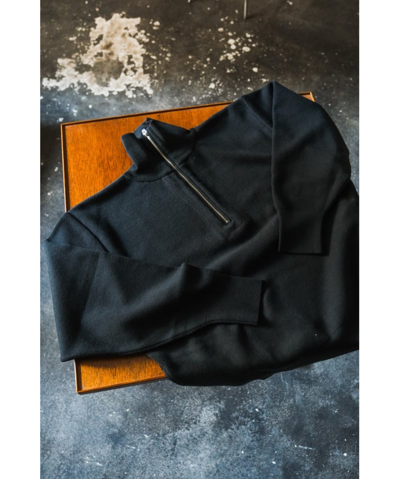 Olde H & Daughter WOOL KNIT TRACK HALF ZIP | Mu