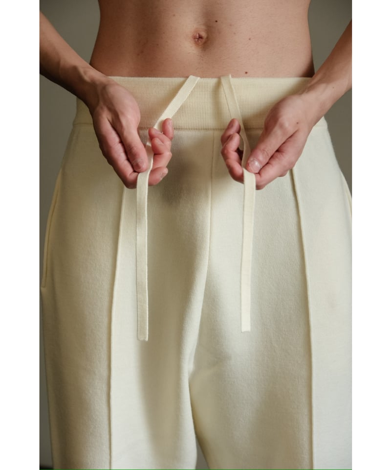 Olde H & Daughter WOOL KNIT TRACK PANTS | Muste