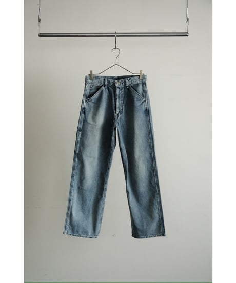 ULTERIOR FADED LIGHT DENIM PAINTER PANTS